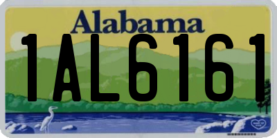 AL license plate 1AL6161
