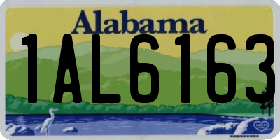 AL license plate 1AL6163
