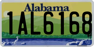 AL license plate 1AL6168