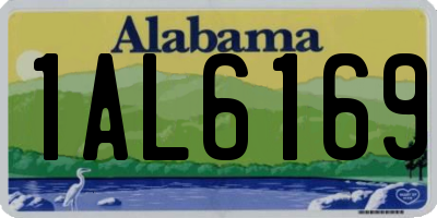 AL license plate 1AL6169
