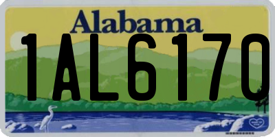 AL license plate 1AL6170