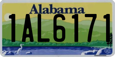 AL license plate 1AL6171