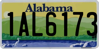 AL license plate 1AL6173