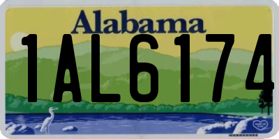 AL license plate 1AL6174