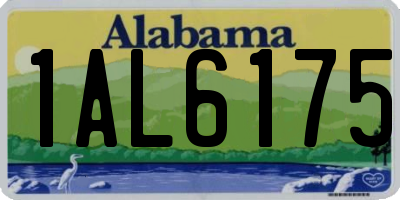 AL license plate 1AL6175