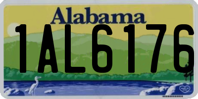 AL license plate 1AL6176