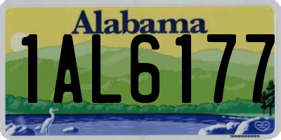 AL license plate 1AL6177