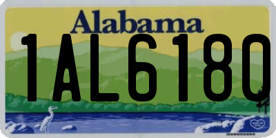 AL license plate 1AL6180
