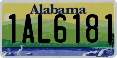 AL license plate 1AL6181