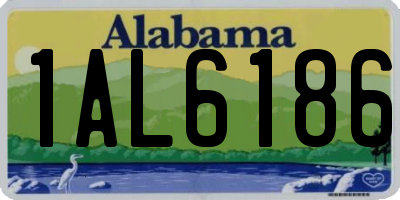 AL license plate 1AL6186