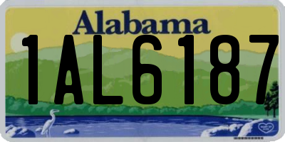 AL license plate 1AL6187