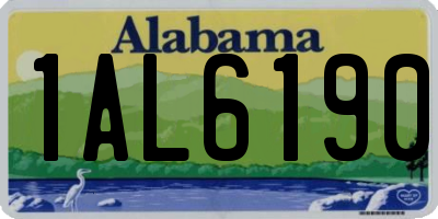 AL license plate 1AL6190