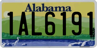 AL license plate 1AL6191