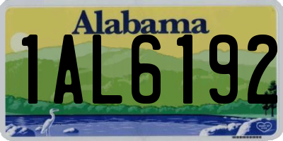 AL license plate 1AL6192
