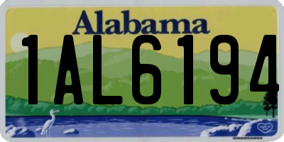 AL license plate 1AL6194