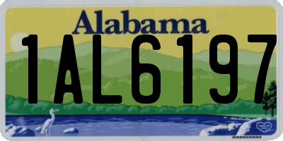AL license plate 1AL6197