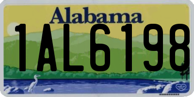 AL license plate 1AL6198
