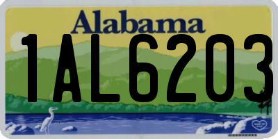 AL license plate 1AL6203