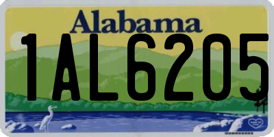 AL license plate 1AL6205
