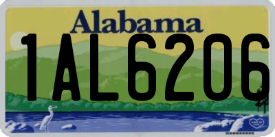 AL license plate 1AL6206