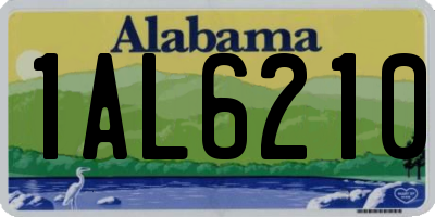 AL license plate 1AL6210
