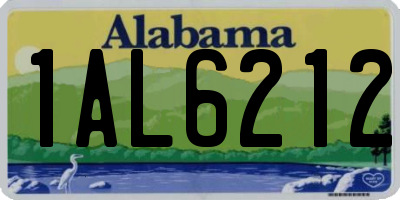 AL license plate 1AL6212