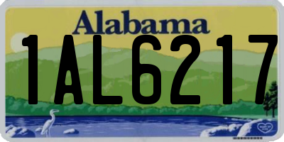 AL license plate 1AL6217