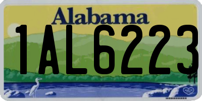 AL license plate 1AL6223