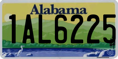 AL license plate 1AL6225