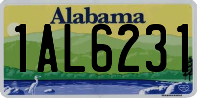 AL license plate 1AL6231