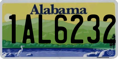 AL license plate 1AL6232