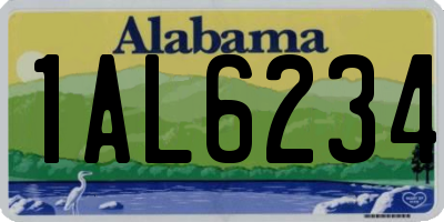 AL license plate 1AL6234