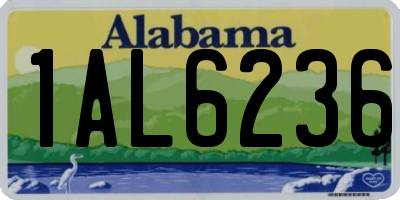 AL license plate 1AL6236