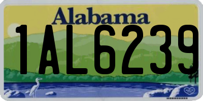 AL license plate 1AL6239