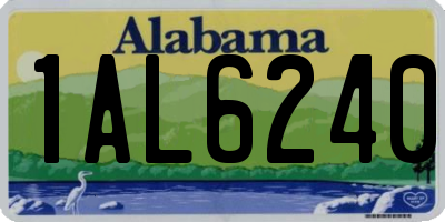 AL license plate 1AL6240