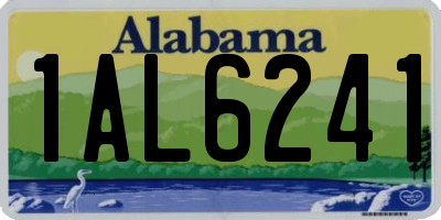 AL license plate 1AL6241