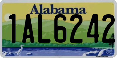 AL license plate 1AL6242