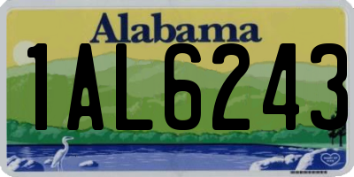 AL license plate 1AL6243
