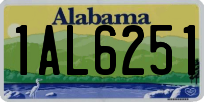 AL license plate 1AL6251