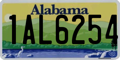 AL license plate 1AL6254