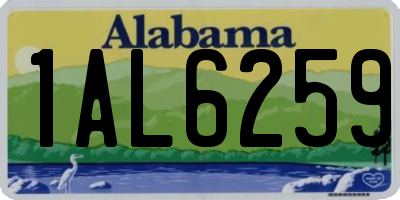 AL license plate 1AL6259