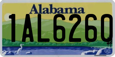 AL license plate 1AL6260