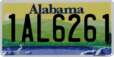 AL license plate 1AL6261