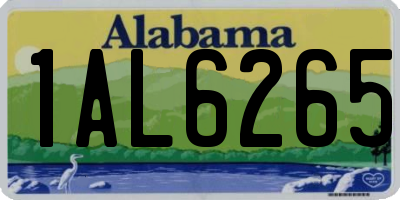 AL license plate 1AL6265