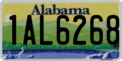 AL license plate 1AL6268