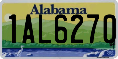 AL license plate 1AL6270