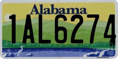 AL license plate 1AL6274