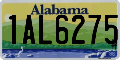 AL license plate 1AL6275