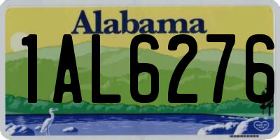 AL license plate 1AL6276