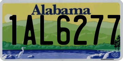 AL license plate 1AL6277